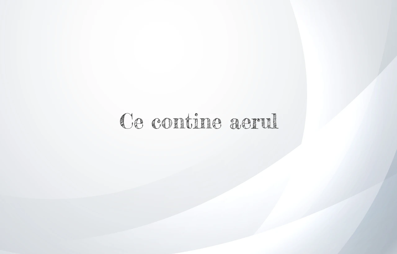 ce contine aerul