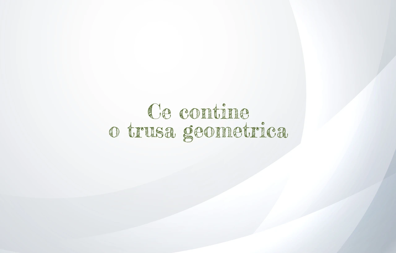 ce contine o trusa geometrica